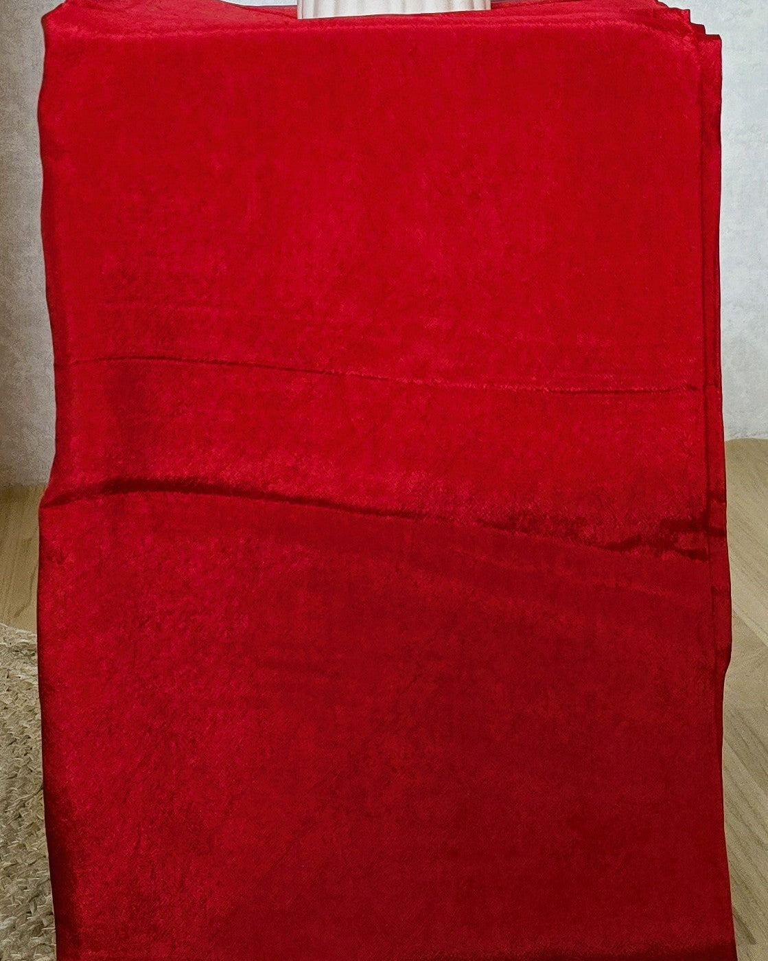 Red Banarasi Dola Silk Suit Set with Dola Silk Dupatta