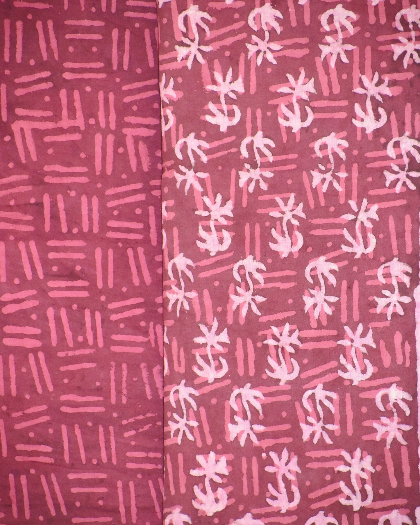 Hand Block Printed Cotton Suit With Pure Chiffon Dupatta