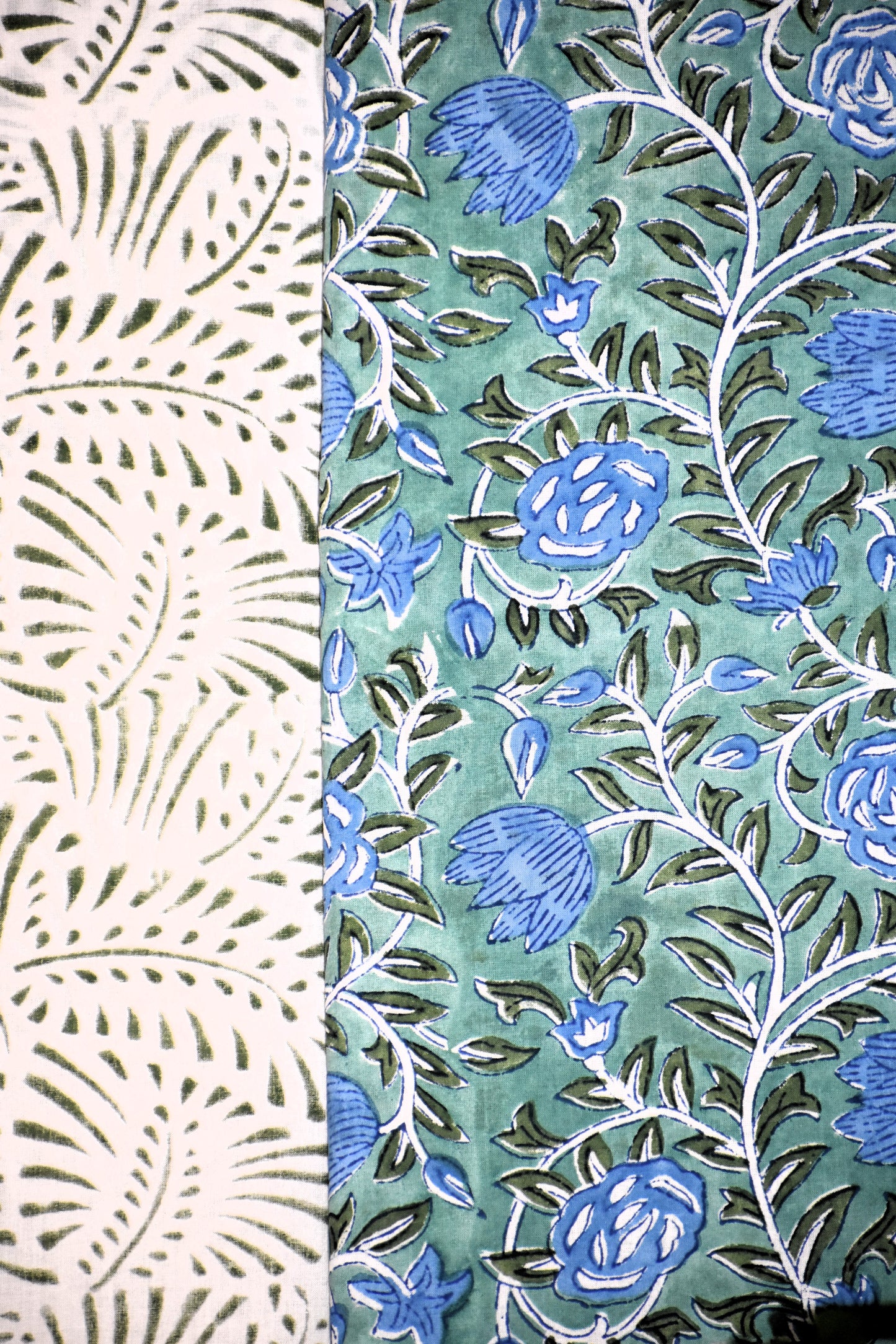 All-over Hand Block Printed Cotton Suit With Malmal Dupatta