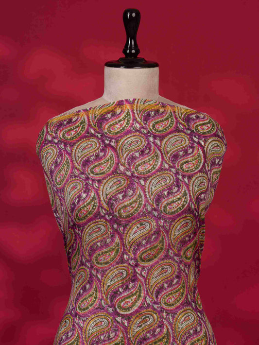 Timeless Chanderi Silk Suit with Sanganeri Print