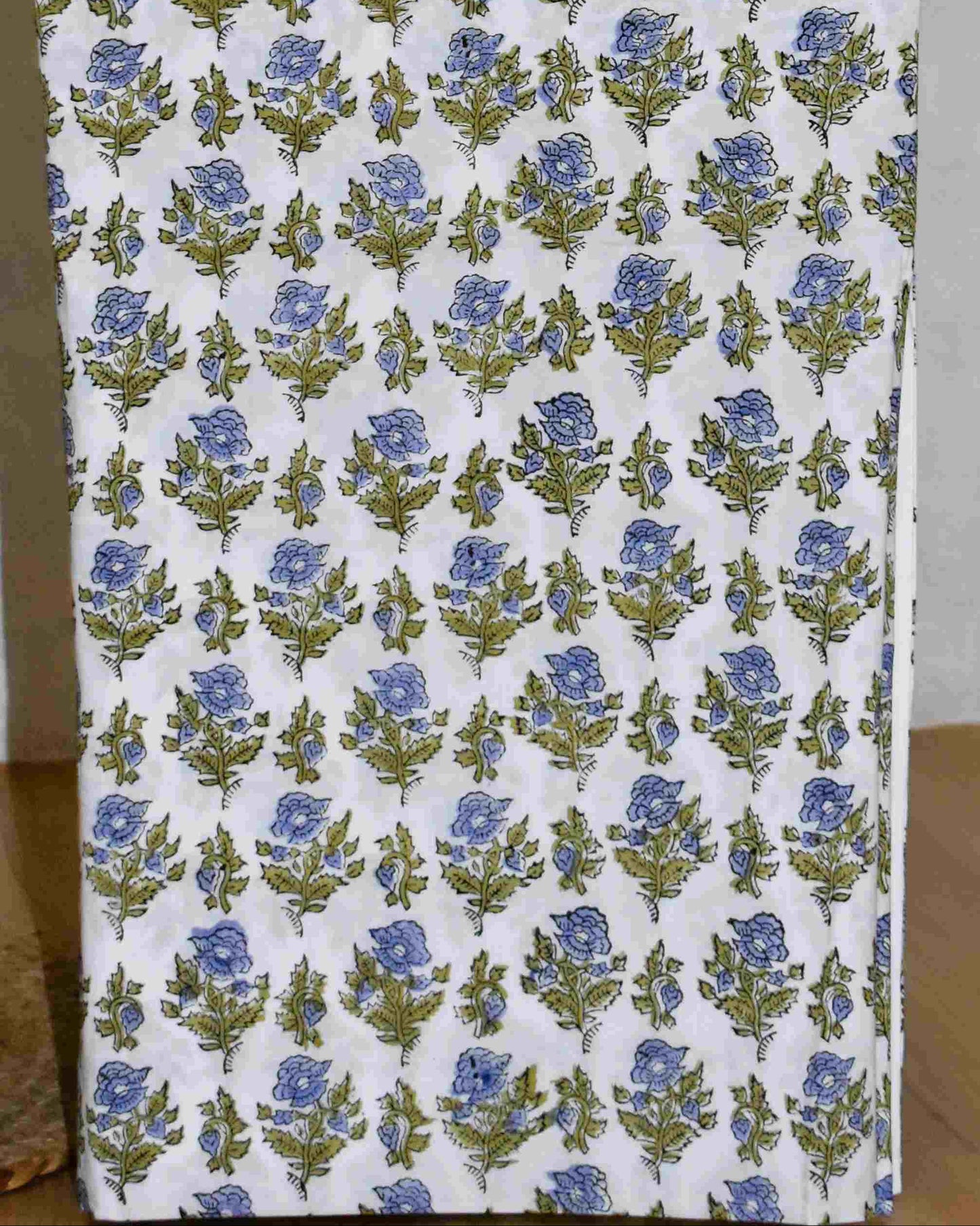 Botanical Jaal in Lavender Hand Block Printed Cotton Suit With Kota Doria Dupatta