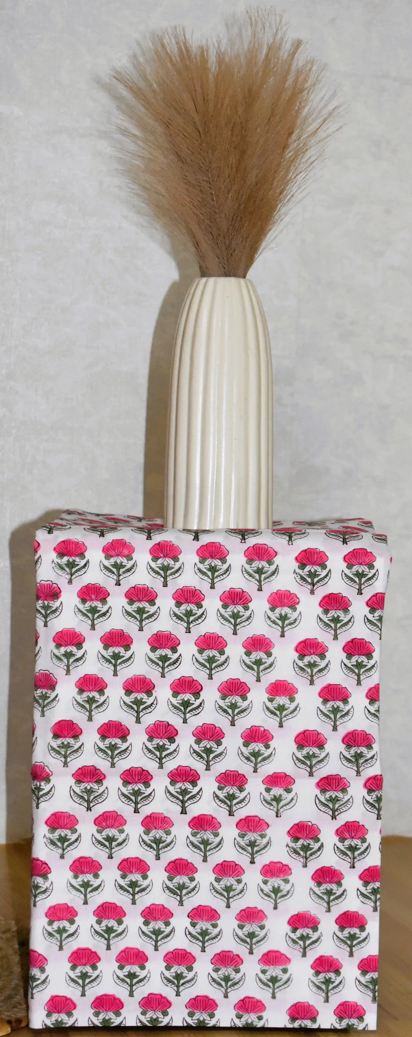 Timeless Red Chanderi Silk Suit with Floral Buta Sanganeri Print