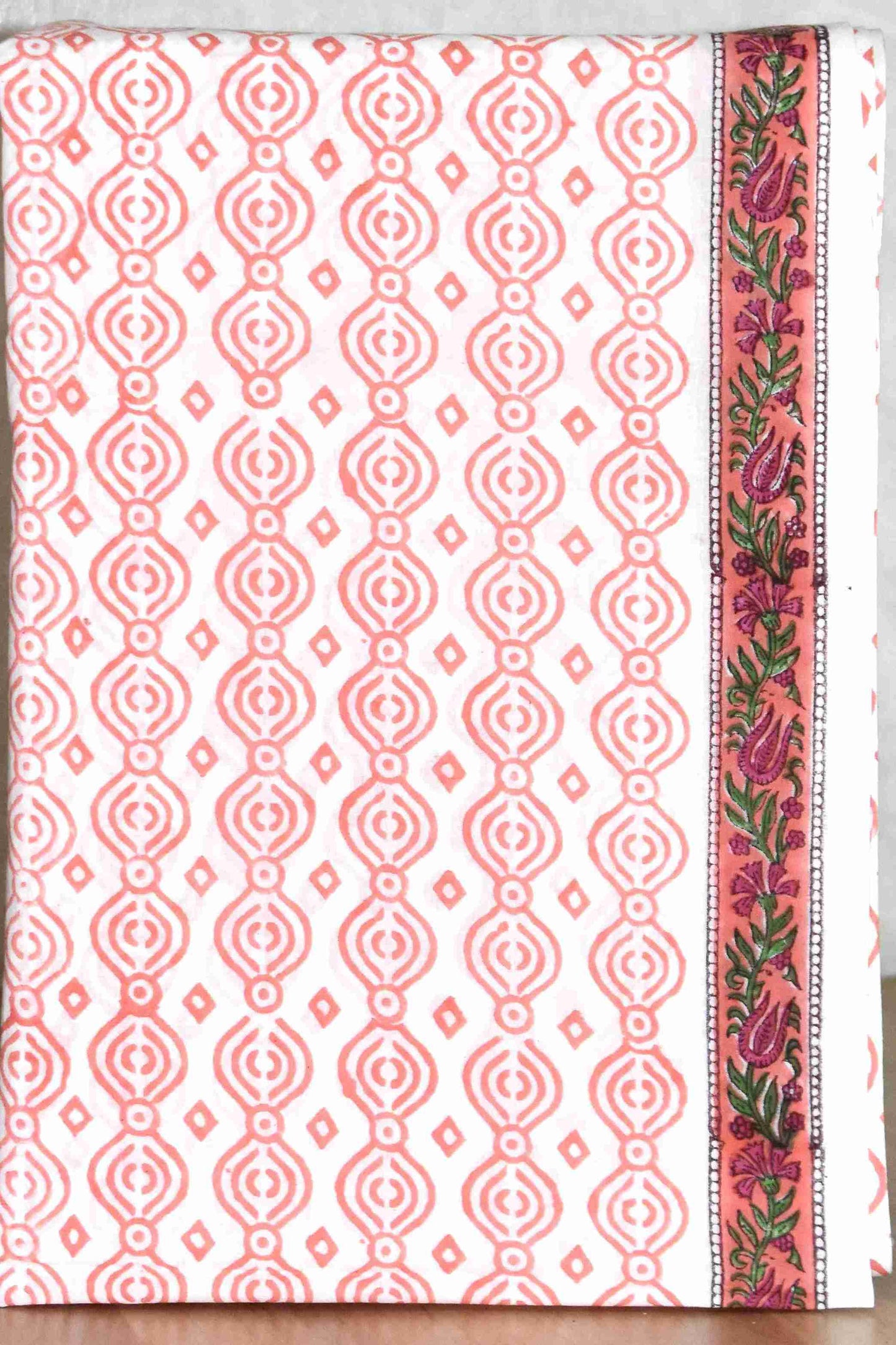 Sanganeri Hand Block Printed Unstitched Cotton Suit Set with malmal dupatta