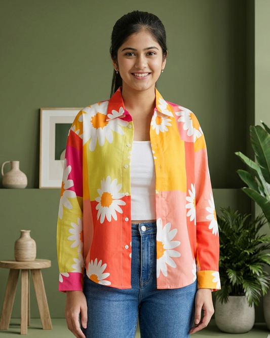 Daisy Pop Oversized Shirt