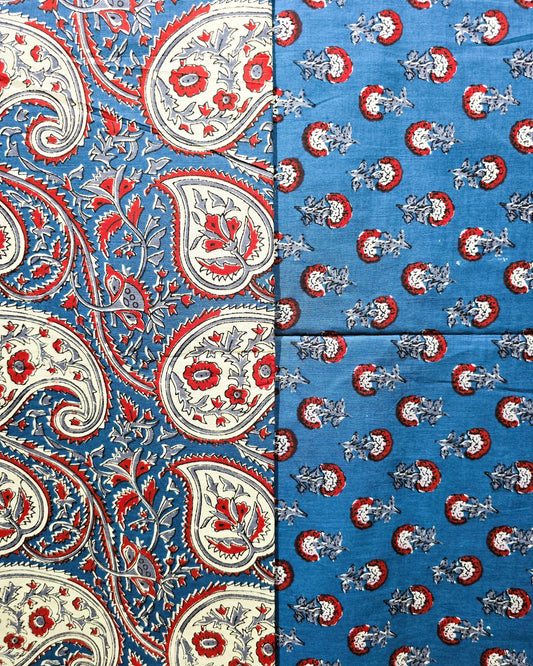 Paisley Jaipuri Printed Cotton Combo Set