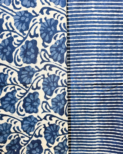 Bagru Hand Block Printed (INDIGO) Cotton Combo Set