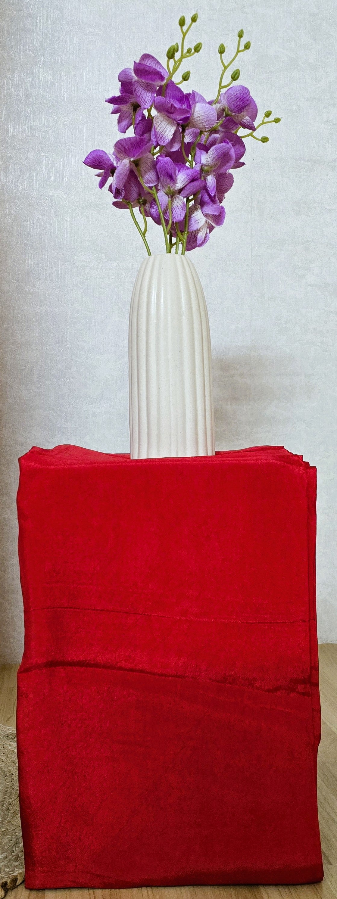 Red Banarasi Dola Silk Suit Set with Dola Silk Dupatta