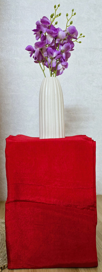 Red Banarasi Dola Silk Suit Set with Dola Silk Dupatta