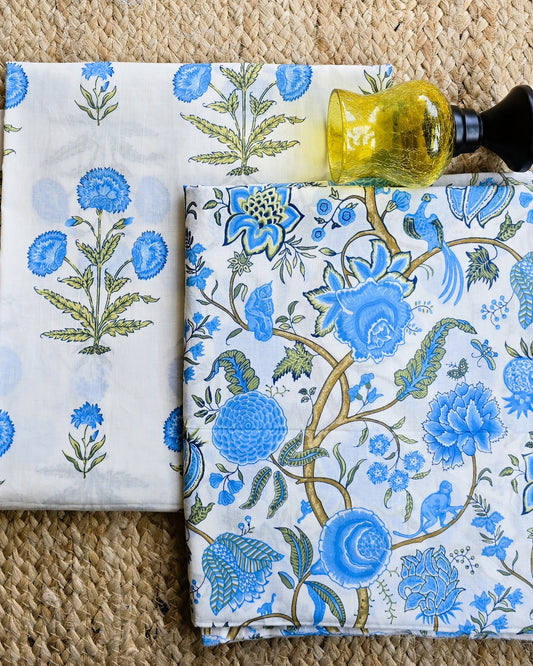 Jaipuri Block Printed Cotton Combo Set