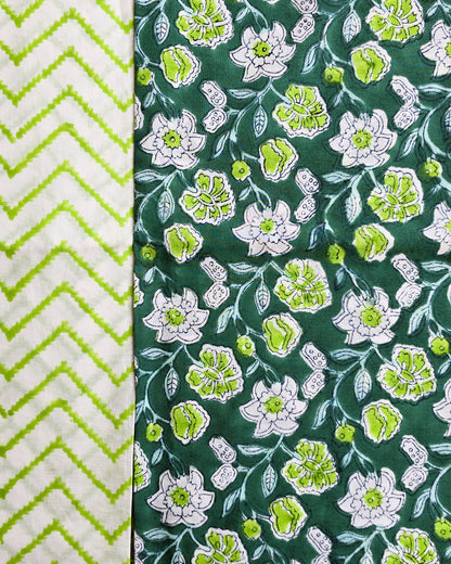 Jaipuri Block Printed Cotton Combo Set