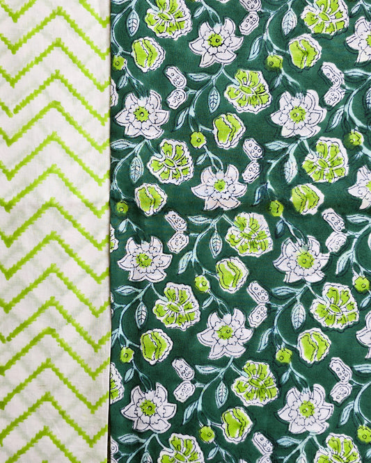 Jaipuri Block Printed Cotton Combo Set