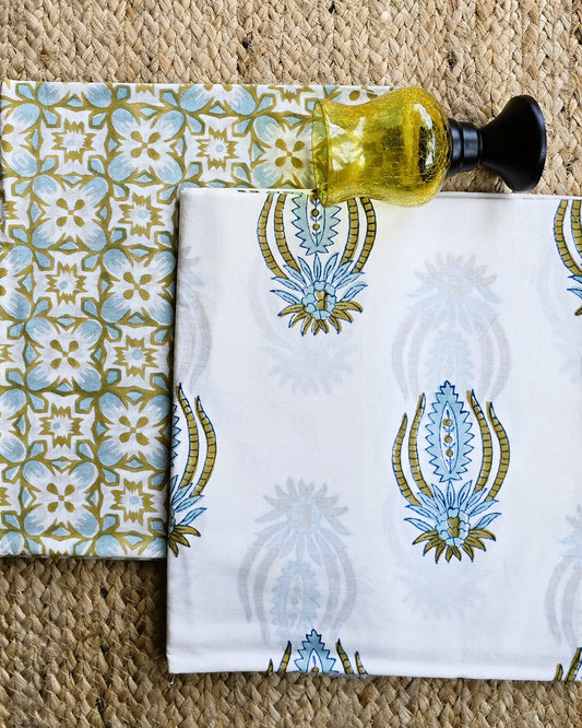 Jaipuri Block Printed Cotton Combo Set