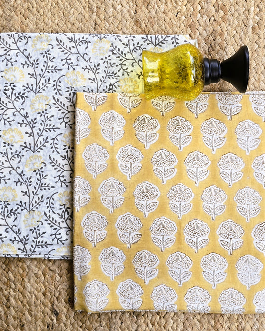 Jaipuri Block Printed Cotton Combo Set