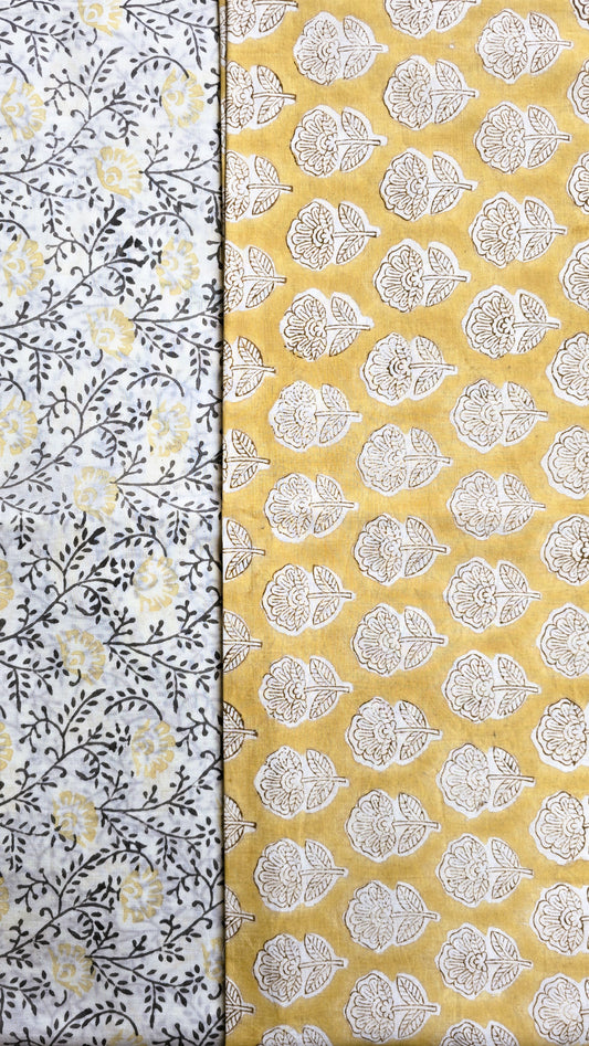 Jaipuri Block Printed Cotton Combo Set