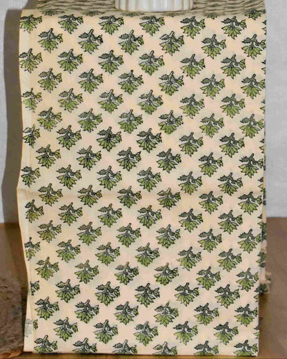 All-over Hand Block Printed Cotton Suit With Kota Doria  Dupatta