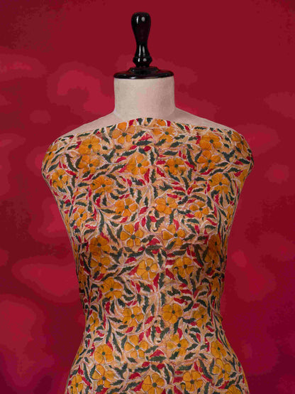 Timeless Chanderi Silk Suit with Sanganeri Print