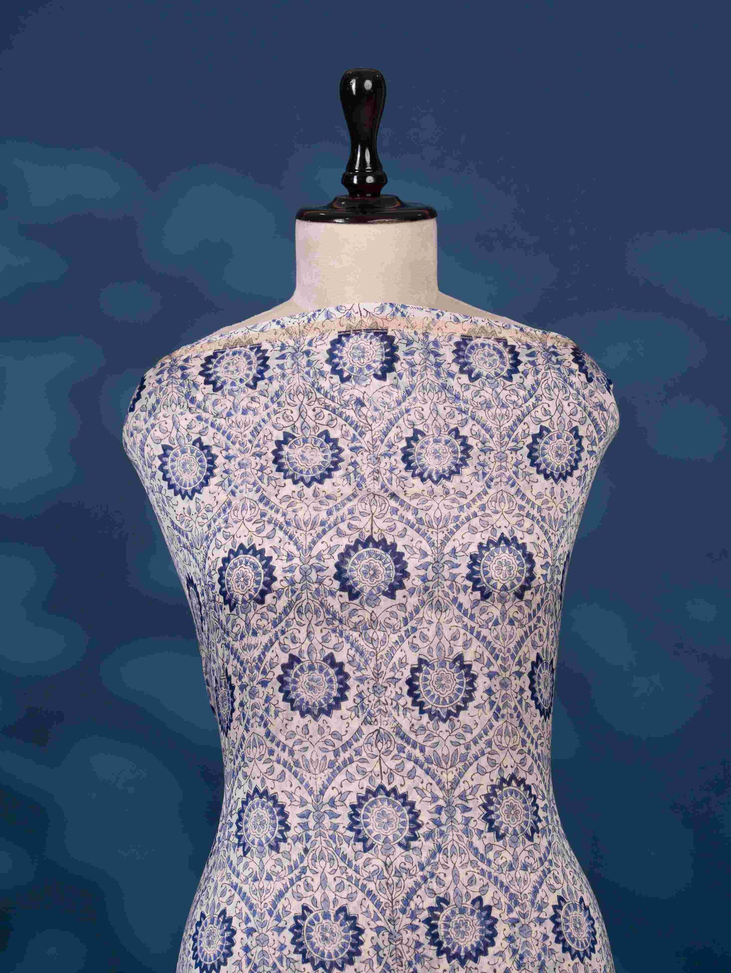 Timeless Chanderi Silk Suit with Sanganeri Print