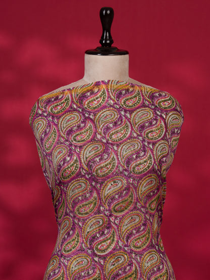Timeless Chanderi Silk Suit with Sanganeri Print