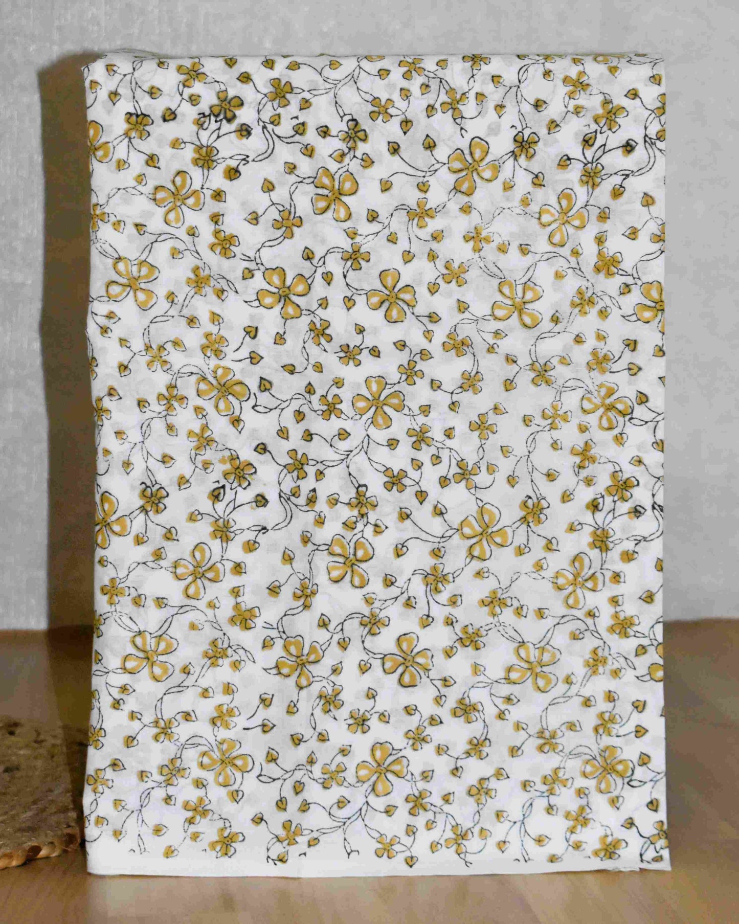 Ivory Floral Buti Printed Chanderi Silk Suit