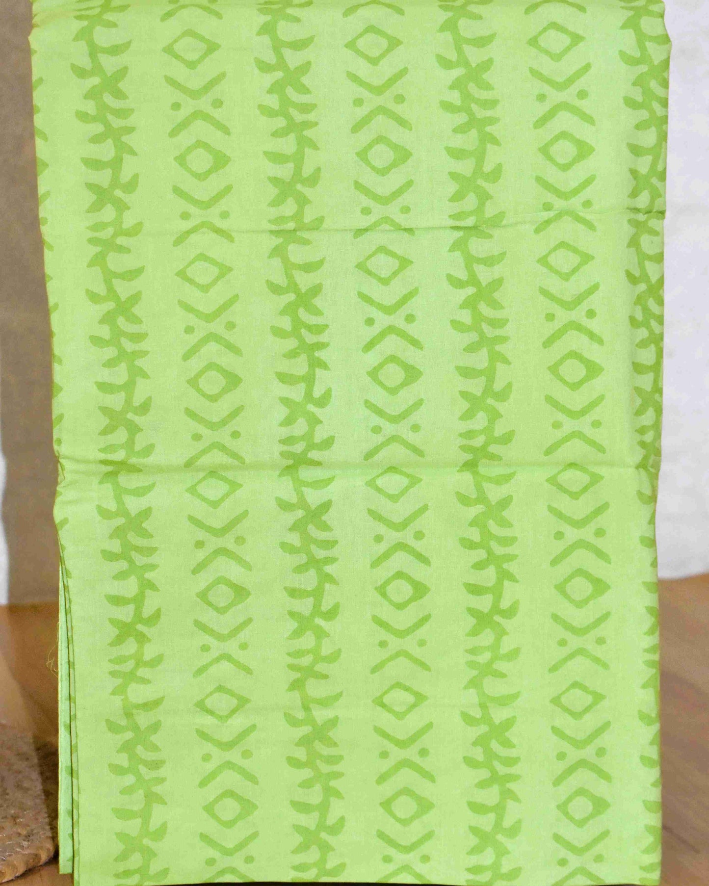 Jaipuri Printed Unstitched Cotton Suit Set with malmal dupatta