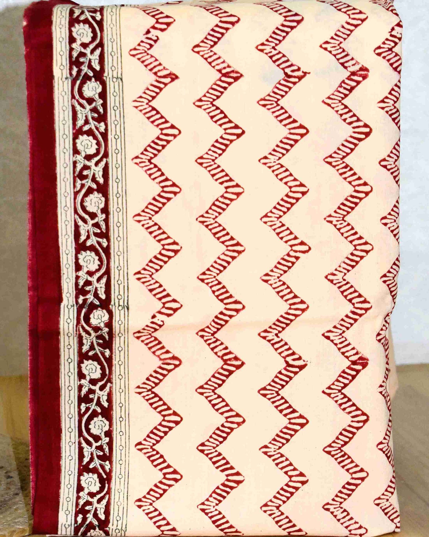 Jaipuri Printed Unstitched Cotton Suit Set with malmal dupatta
