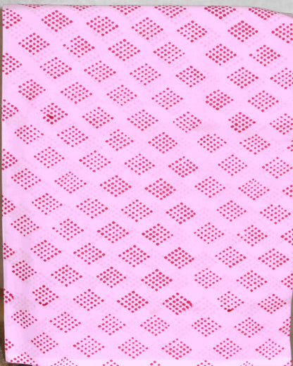Pink Hand Block Printed Cotton Suit With Kota Doria Dupatta - Curated edit