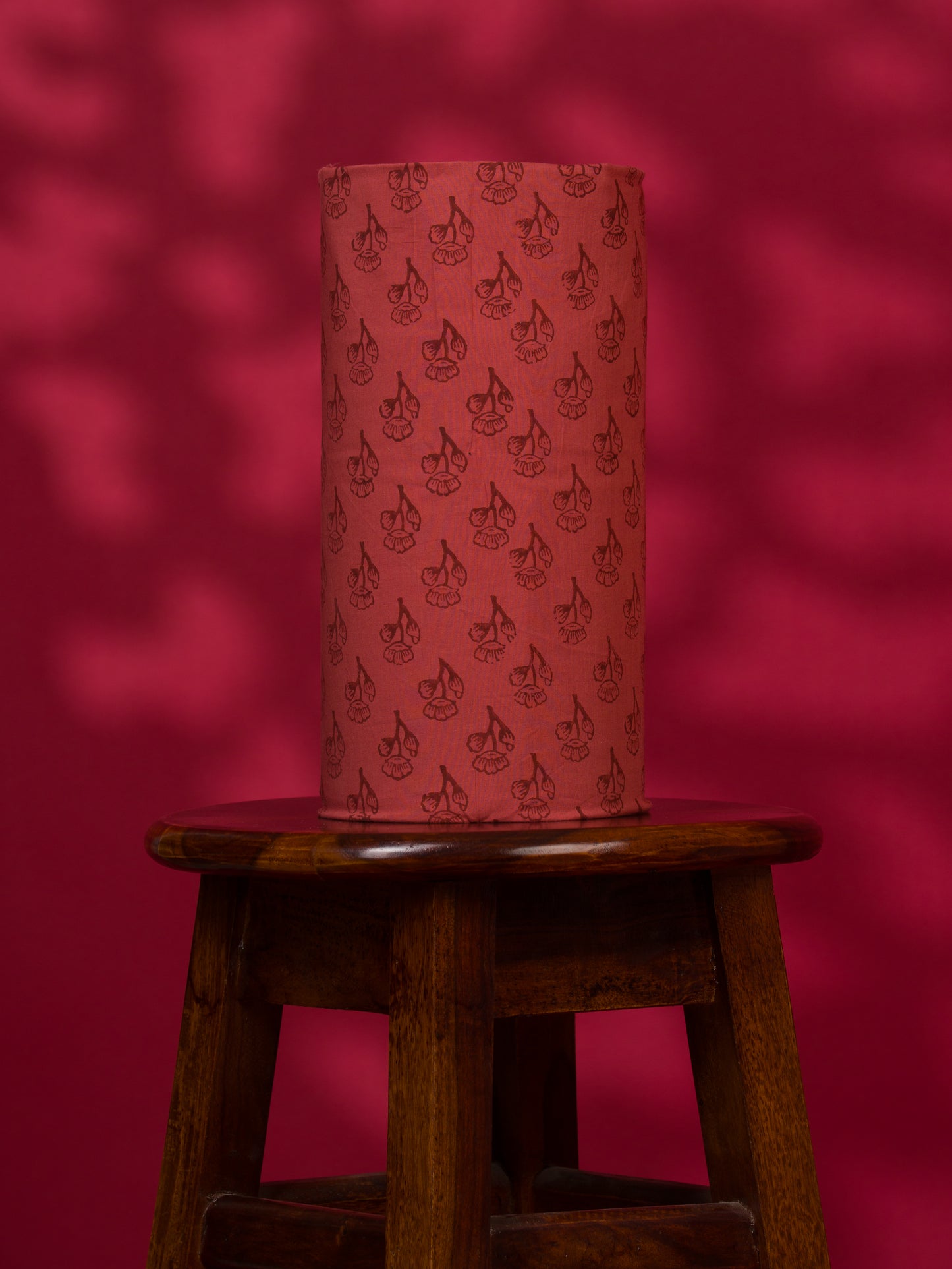 Hand Block Printed Cotton Suit with Hand Embroidery and Soft Malmal Dupatta