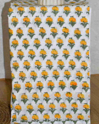 Sanganeri printed Maheshwari Silk Suit Set