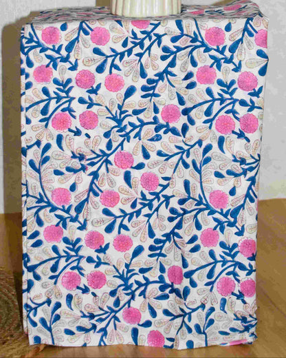 Sanganeri printed Maheshwari Silk Suit Set