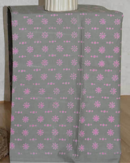 Sanganeri printed Maheshwari Silk Suit Set