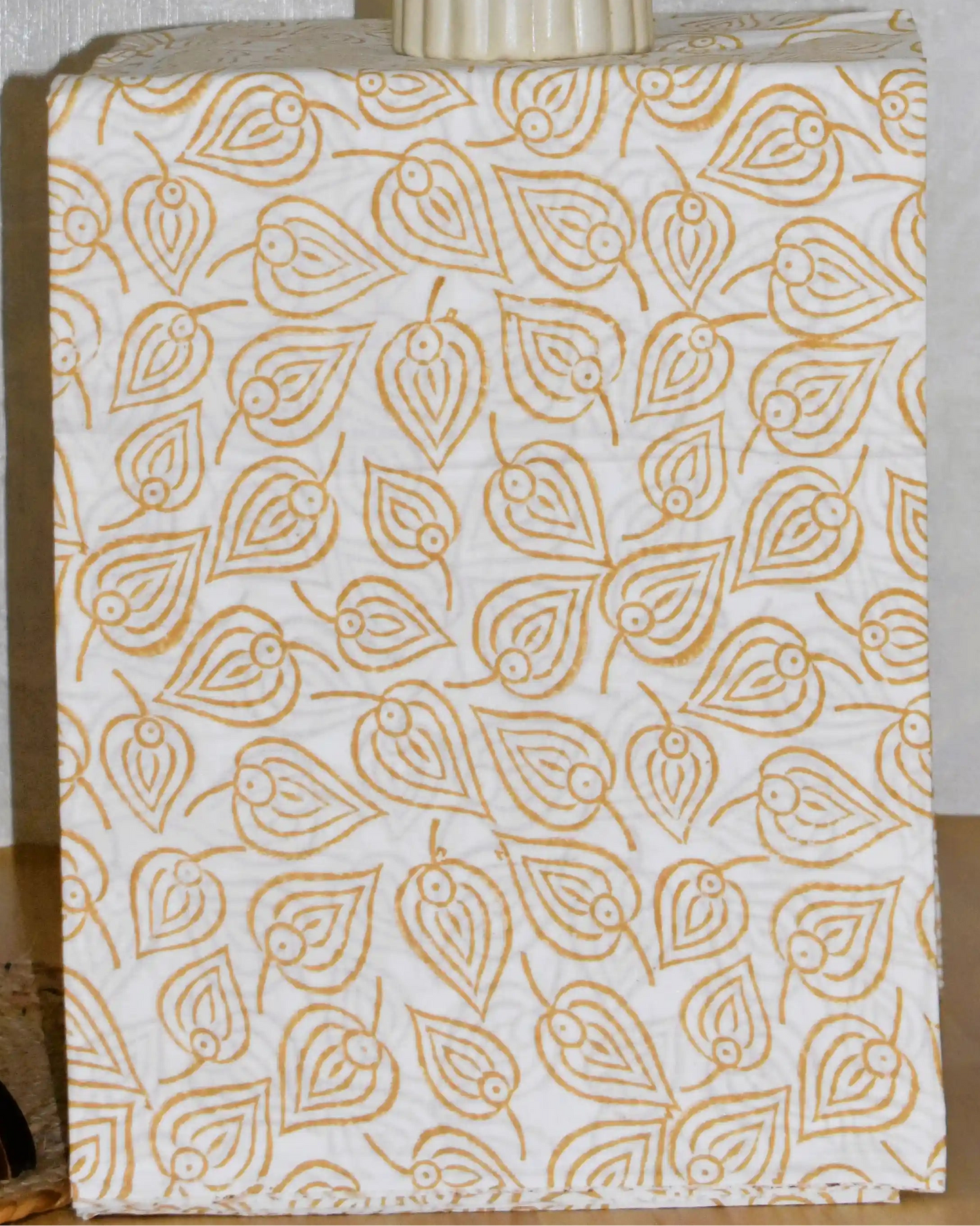 All-over Hand Block Printed Cotton Suit With Kota Doria  Dupatta