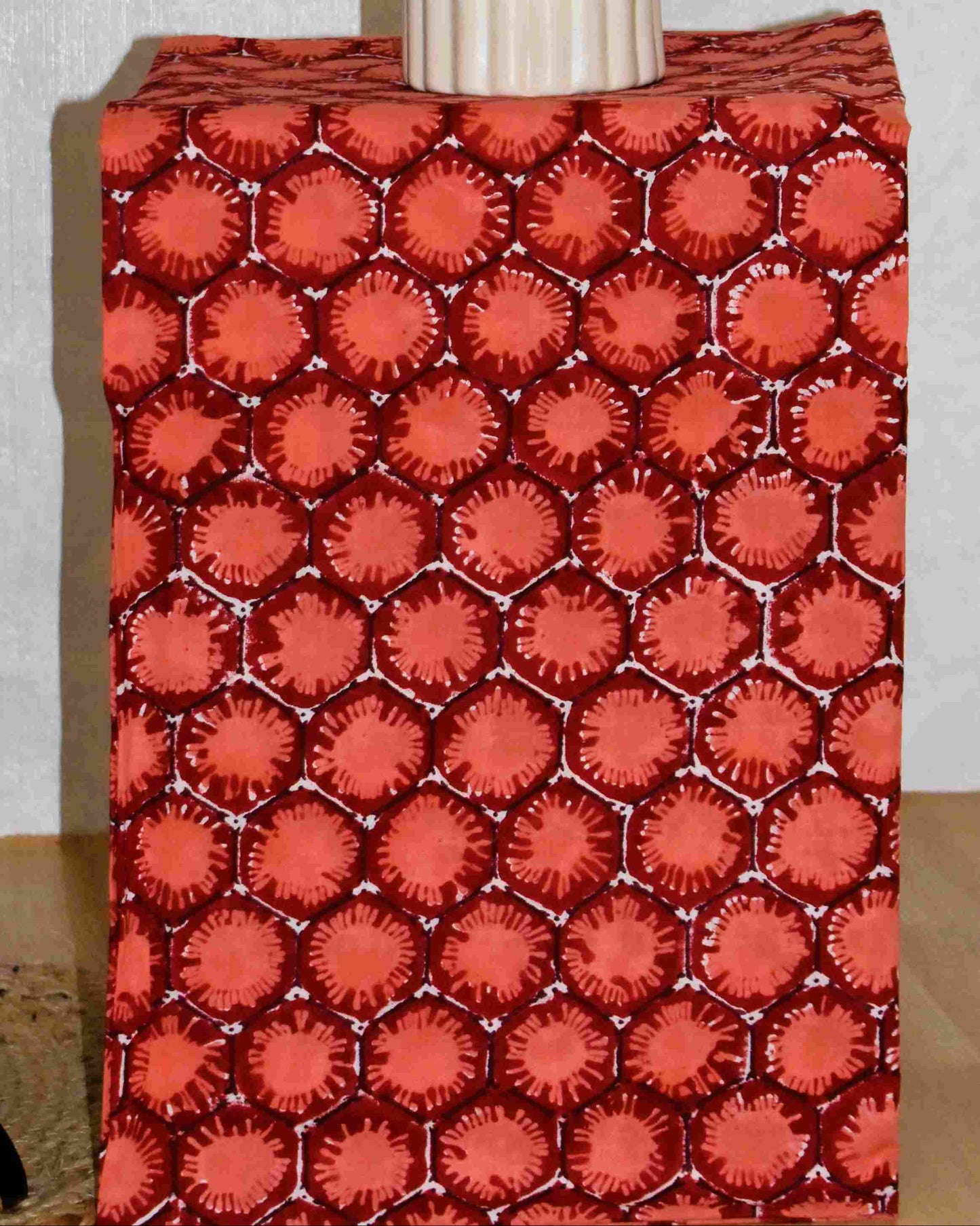 All-over Floral Buti Hand Block Printed Cotton Suit With Kota Doria  Dupatta