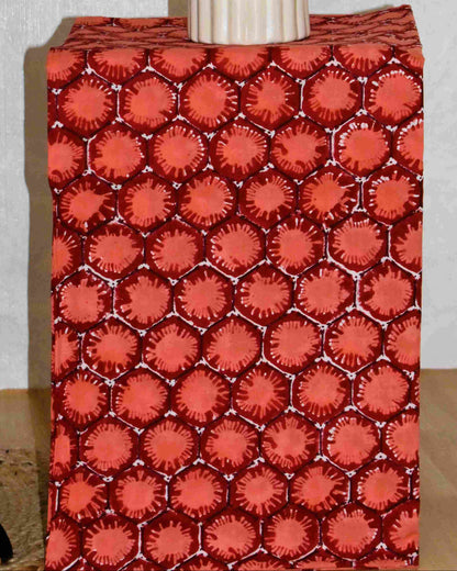 All-over Floral Buti Hand Block Printed Cotton Suit With Kota Doria  Dupatta