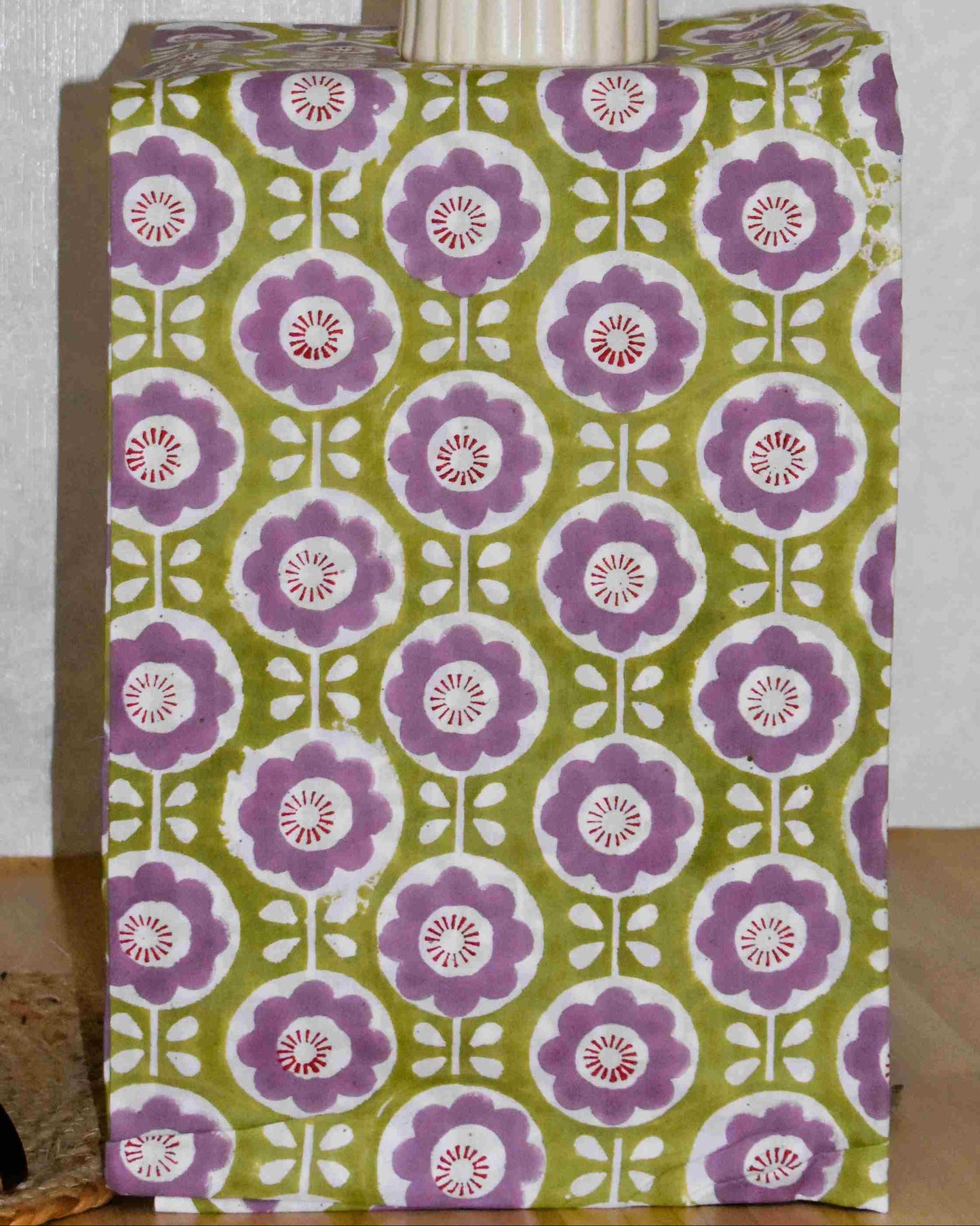 All-over Hand Block Printed Cotton Suit With Kota Doria  Dupatta