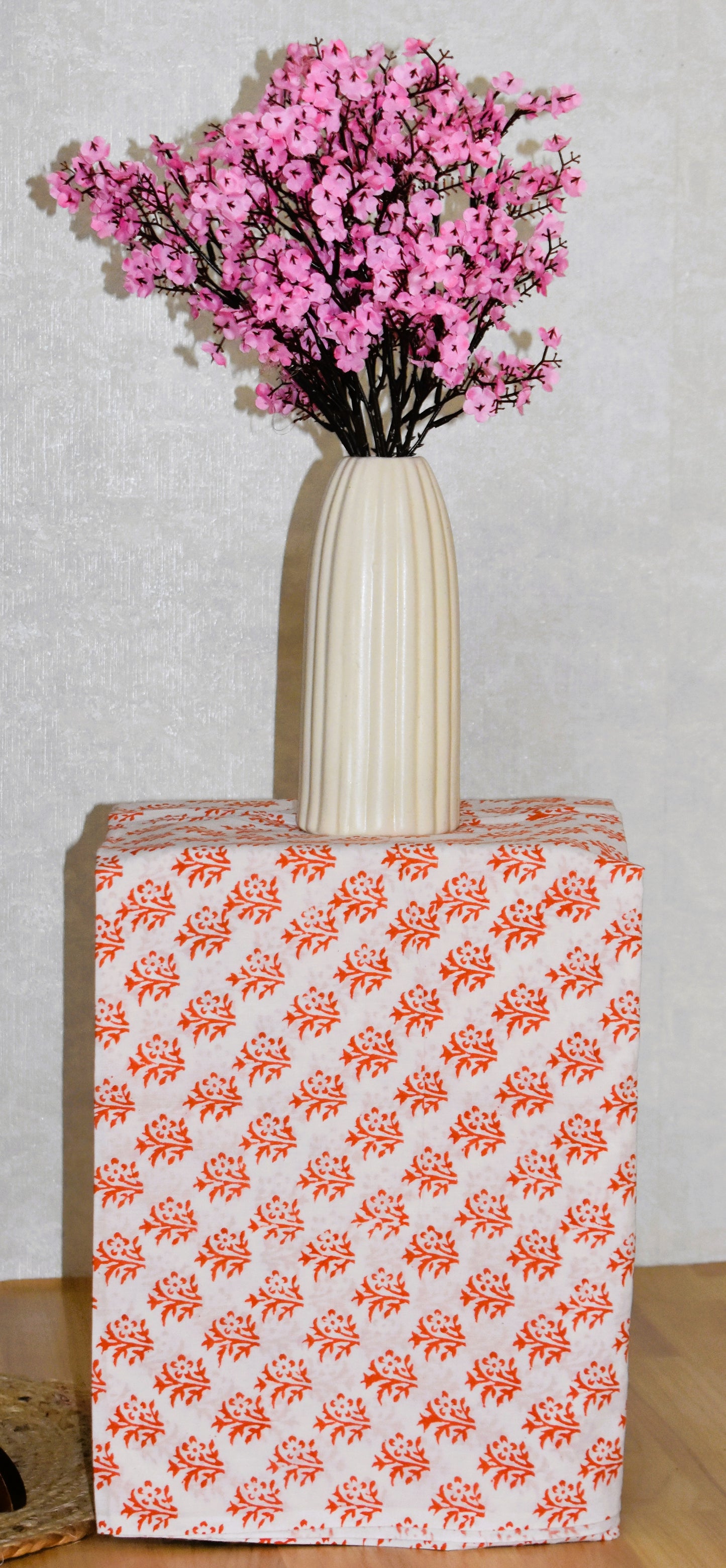 Midnight Blue All-over Jaal Hand Block Printed Cotton Suit With Malmal Dupatta