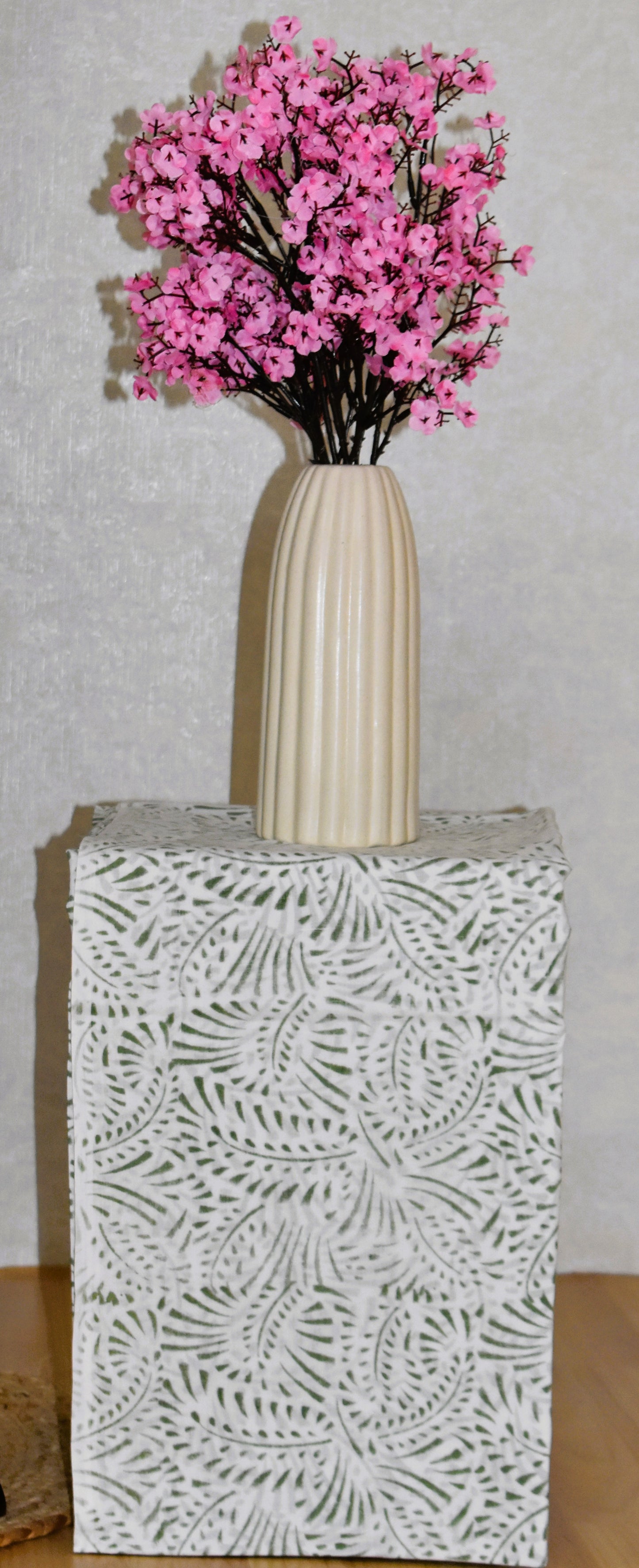 All-over Hand Block Printed Cotton Suit With Malmal Dupatta