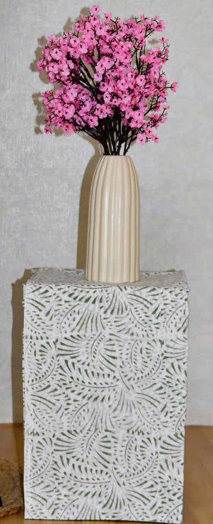 All-over Hand Block Printed Cotton Suit With Malmal Dupatta