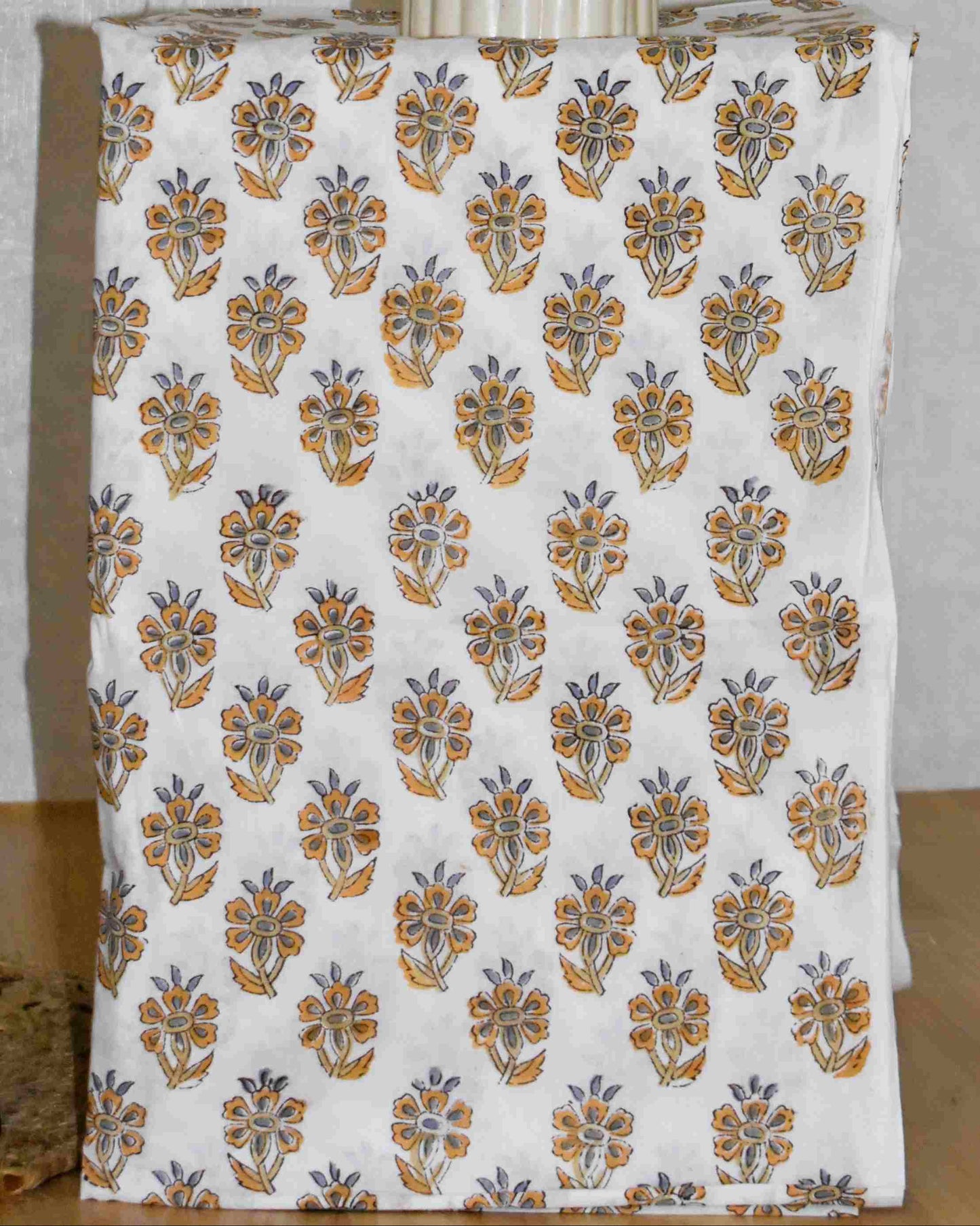 Timeless Chanderi Silk Suit with All-over floral Jaal Sanganeri Print