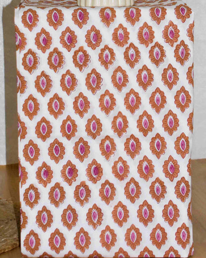 Timeless Green Chanderi Silk Suit with All-over pink Floral Jaal Print