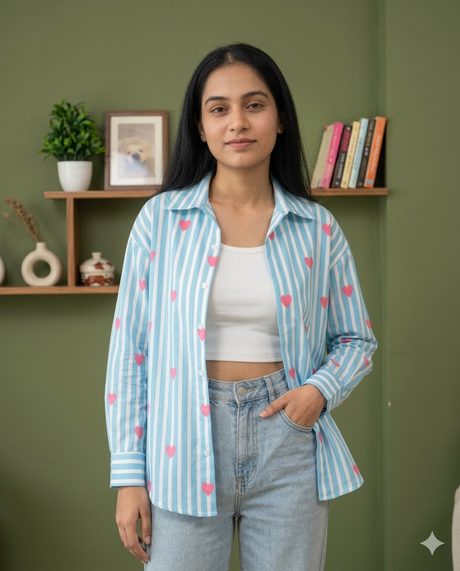 Candy Heart Oversized Shirt