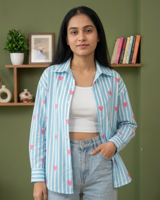 Candy Heart Oversized Shirt