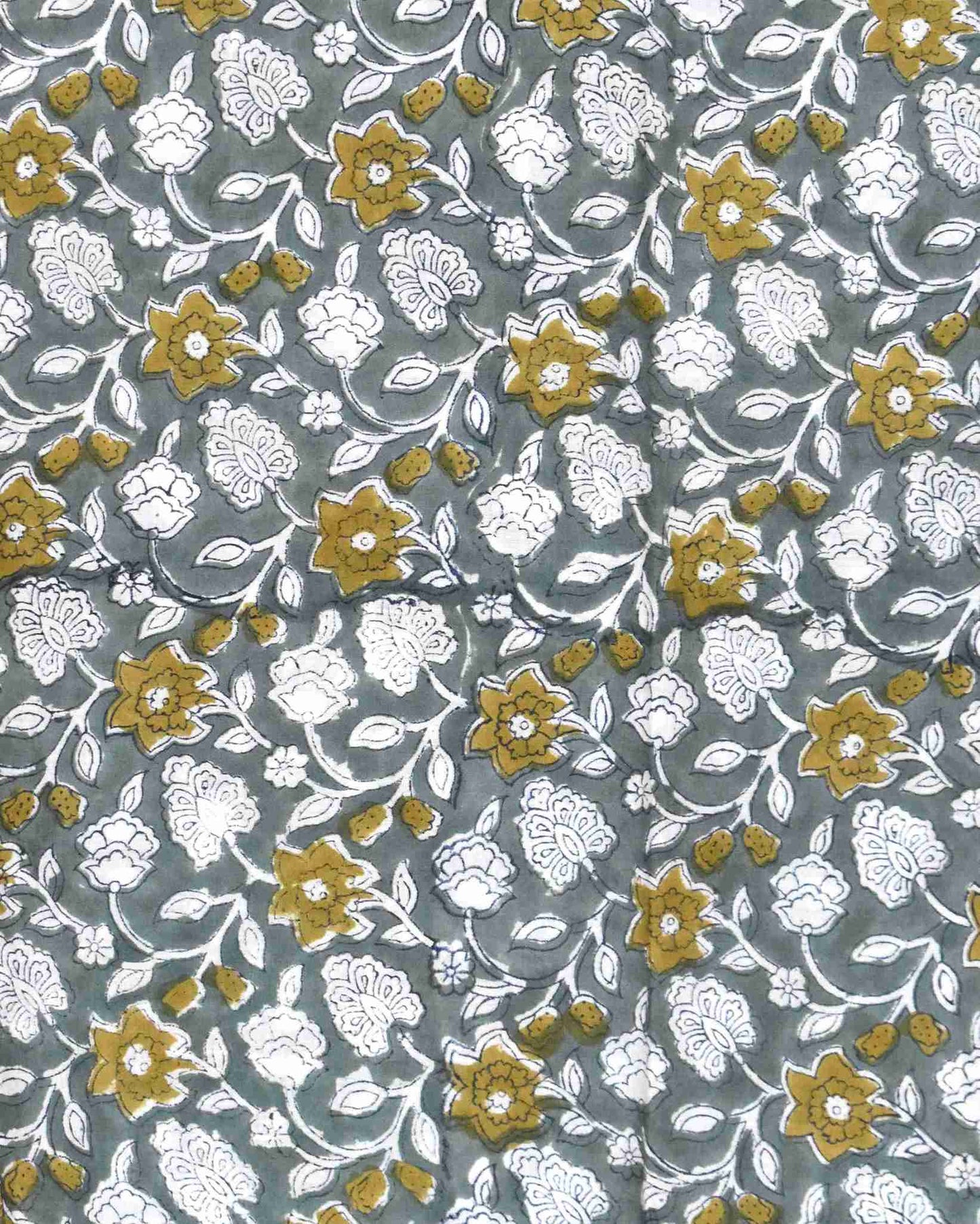 Hand Block Printed Chanderi Silk Suit