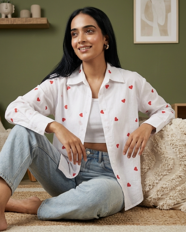 Sweetheart Oversized Shirt