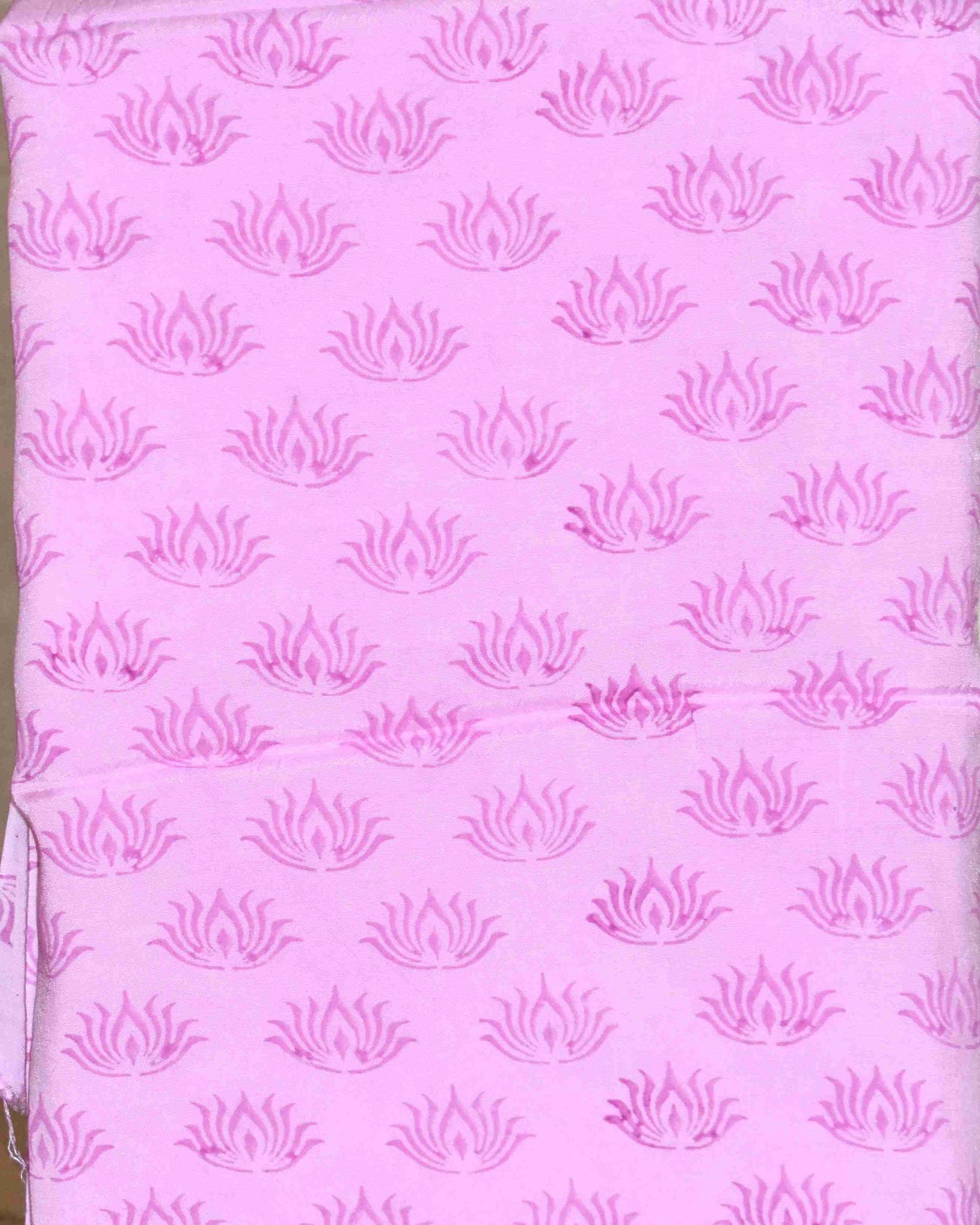 Hand Block Printed Chanderi Silk Suit with Santoon Bottom and Chanderi Silk Dupatta