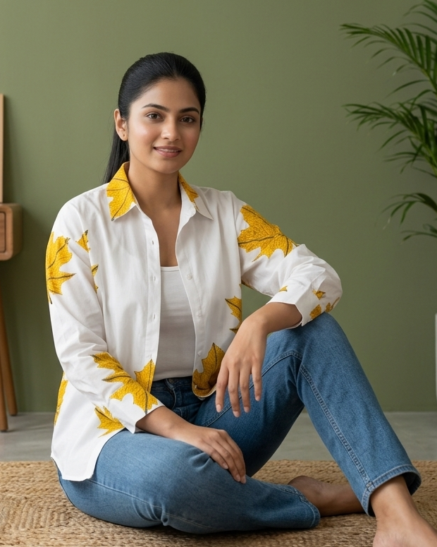 Autmn Glow Oversized Shirt