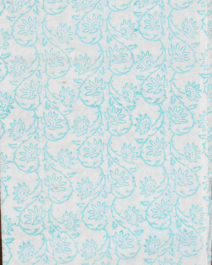 Bagru Hand Block Printed Cotton Suit With Kota Doria Dupatta