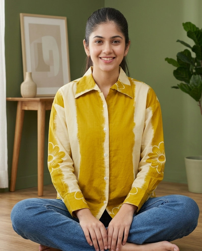 Sunshine Daisy Oversized Shirt