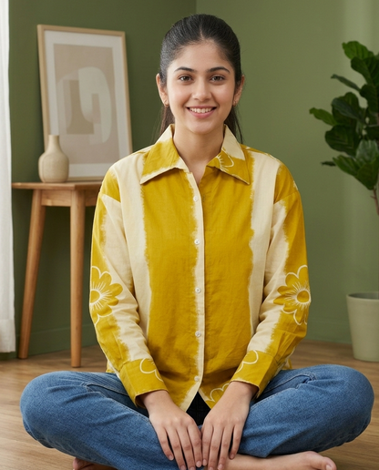 Sunshine Daisy Oversized Shirt