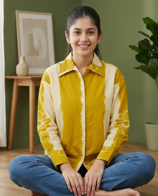 Sunshine Daisy Oversized Shirt