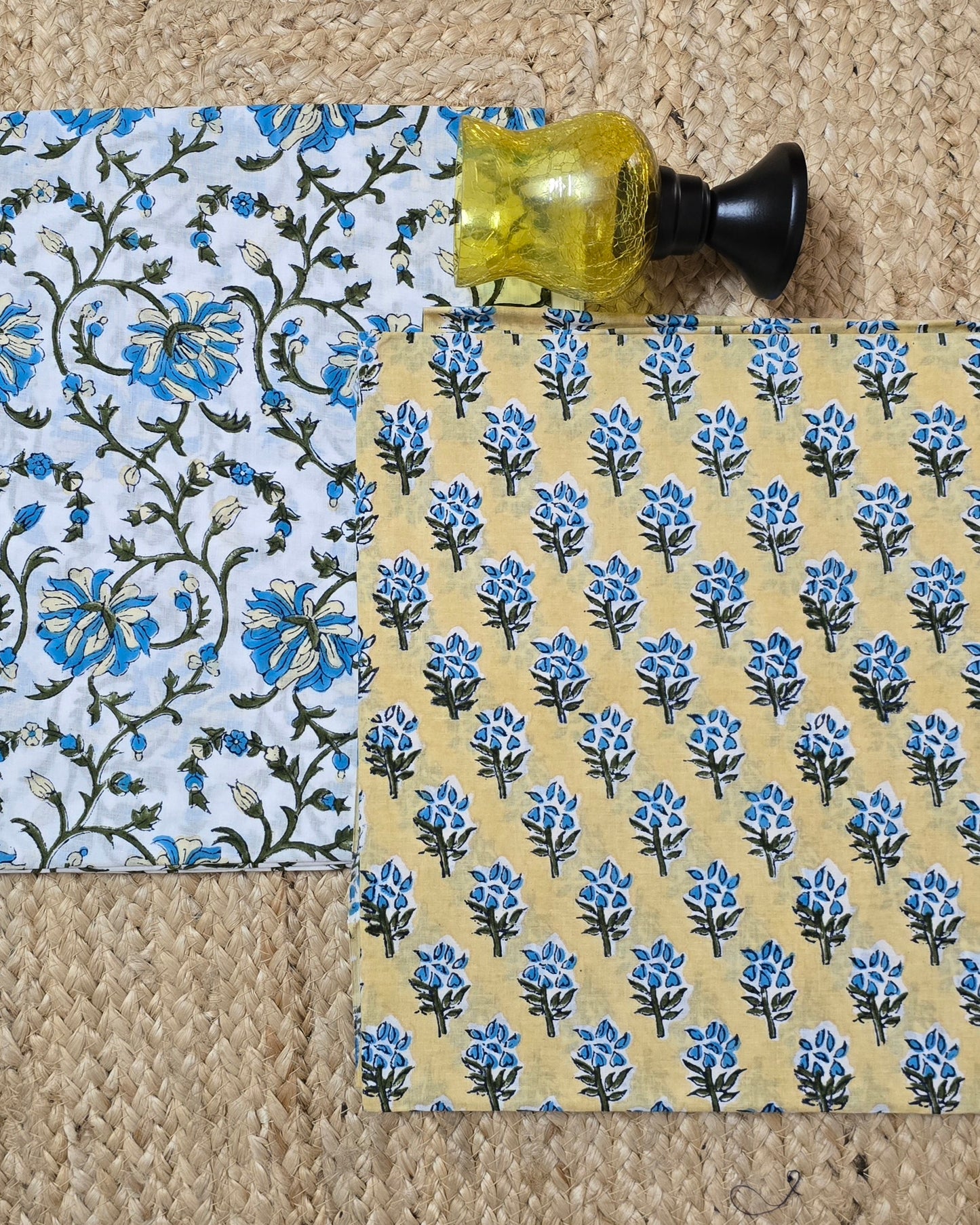 Jaipuri Block Printed Cotton Combo Set